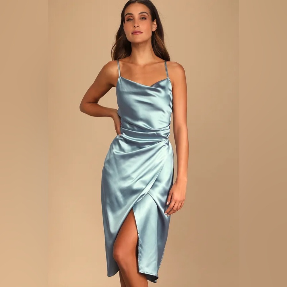 LuLu’s Satin Midi Dress